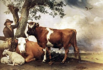 picador stier gefangen Ölbilder verkaufen - Paulus Potter Junge Stier
